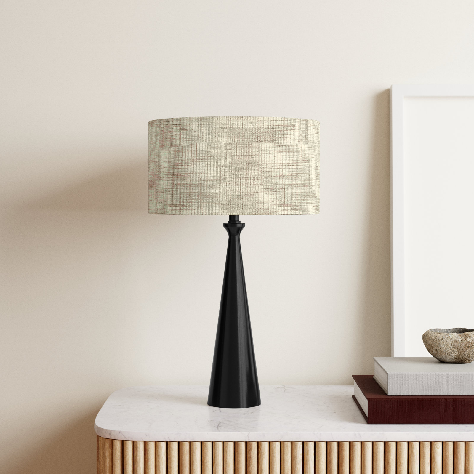 Spadina Metal Table Lamp, Black