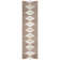 Tapis beige à rayures géométriques brunes