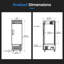 20,3 pieds cubes Pi. Réfrigérateur commercial commercial à 1 porte en acier inoxydable, réfrigérateur vertical pour cuisine de restaurant