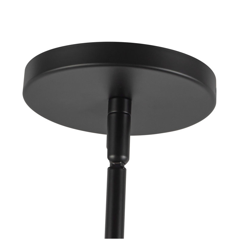 Umbra 14-in Black Pendant, Matte Black/White