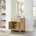 Whitewashed Oak with Matte Black Trim