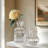 Jhonathon 7" Textured Clear Glass Table Vase-1671581206-1672266903