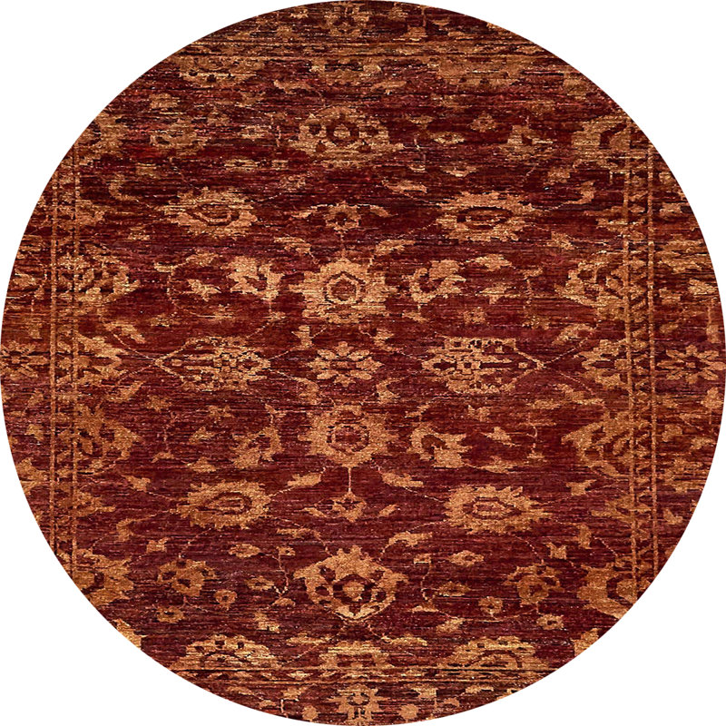 Abstract Indoor Rug, Round 7'