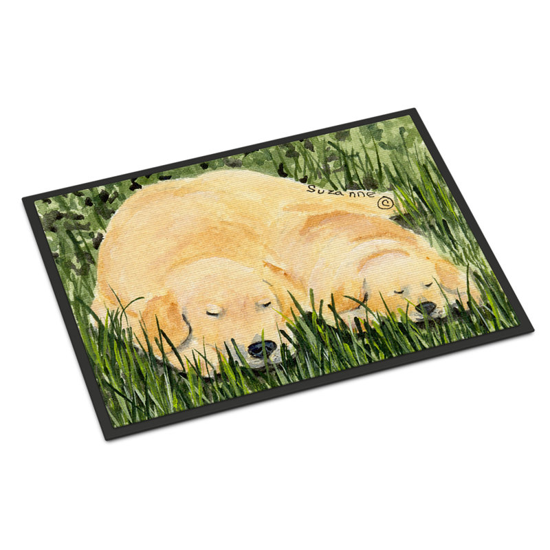 Paillasson Golden Retriever, Rectangle 1 pi 6 po x 2 pi 3 po