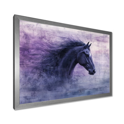 Durjan Lavender Dream Horse Harmony III - Horse Canvas Wall Art