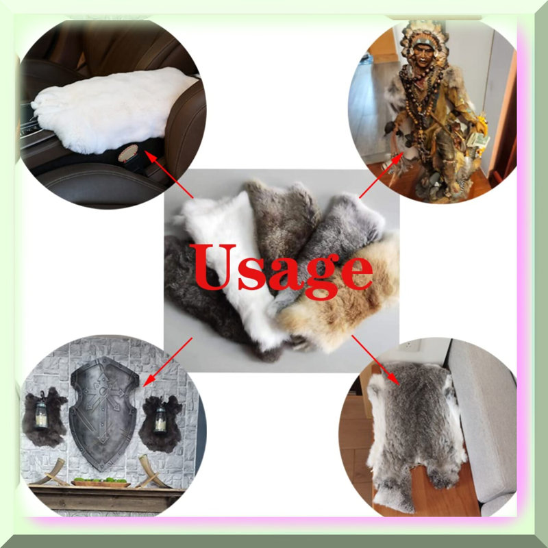 6-Pack Natural Rabbit Pelts