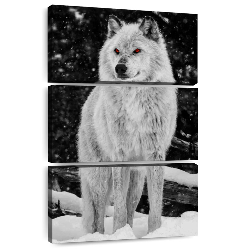 Brampt Wolf Amber Eyes, 45" H x 28" W