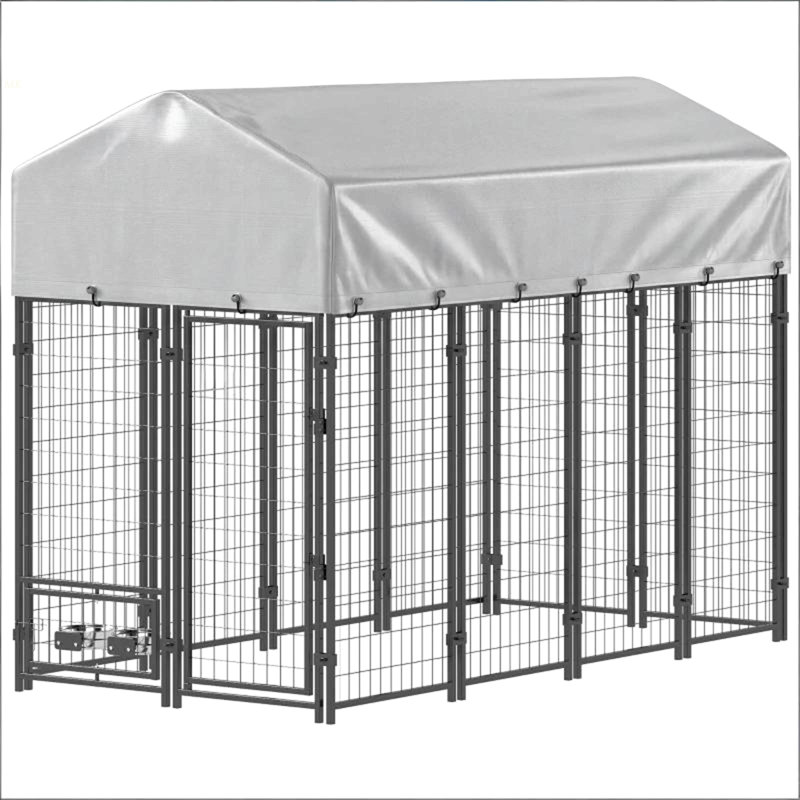 Chenil pour animaux spacieux et extérieur