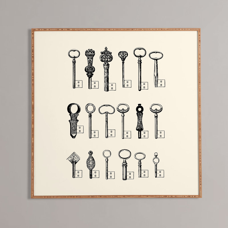 Clés USB, impression encadrée, H 20" x l 20" x P 1"