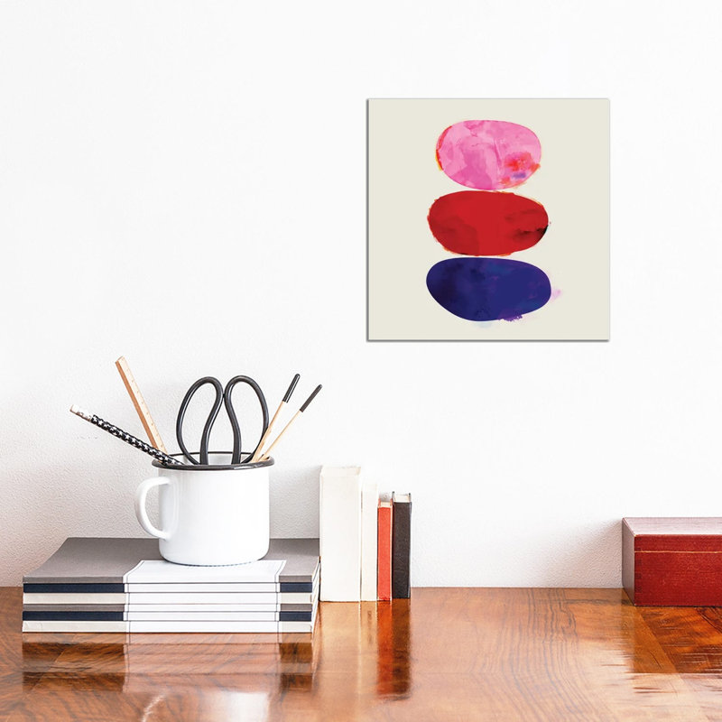 Keep The Balance Abstract by Show Me Mars - Gallery-Wrapped Canvas Giclée on Canvas, Canvas, 30.48 cm H x 30.48 cm W