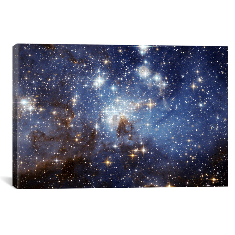 « astronomie » et « space », art sur toile, H 40 po x l 60 po x P 1,5 po, Toile tendue