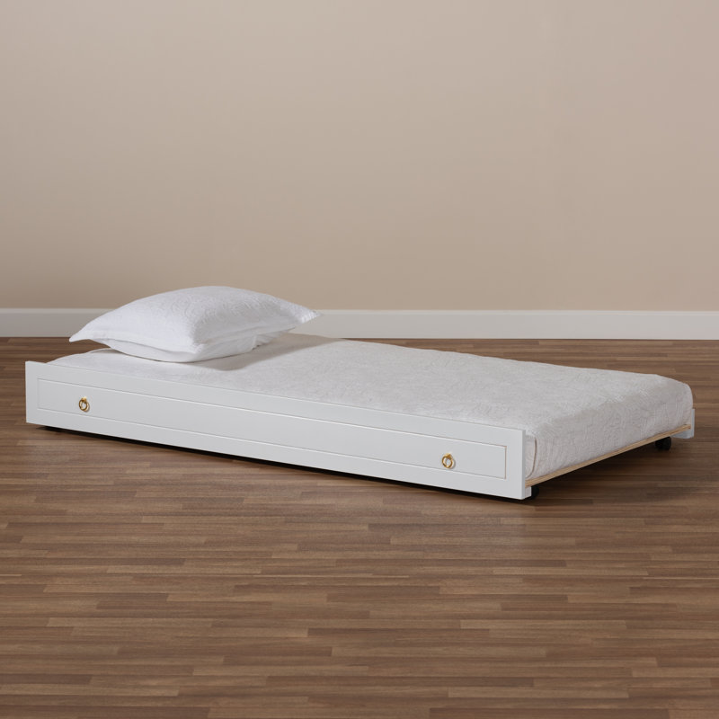 Lit gigogne simple Keiona, Blanc