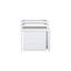 Lit mezzanine simple avec bureau et rangement, style bois d'hévéa blanc pour espace de travail-1284693412