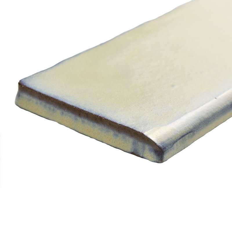 Carreau de céramique bullnose bleu clair / crème / pervenche / brun Antic Special 6 po x 3 po