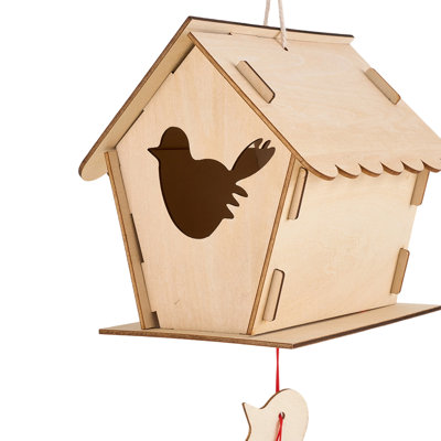2 Pack Wooden DIY Birdhouse Craft Kit for Kids