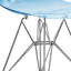  Chaise d'appoint moulée bleue - ensemble de 2