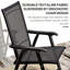 Ensemble de 4 chaises de patio pliantes