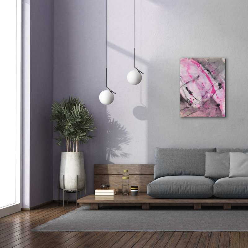 Art mural sur toile Epic Graffiti «Cracks In The Earth 2» par Albena Hristova, H 34 po x l 26 po x P 1,5 po