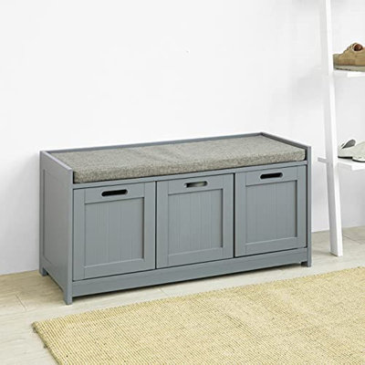 Hartington Polyester Blend Upholstered Storage Bench