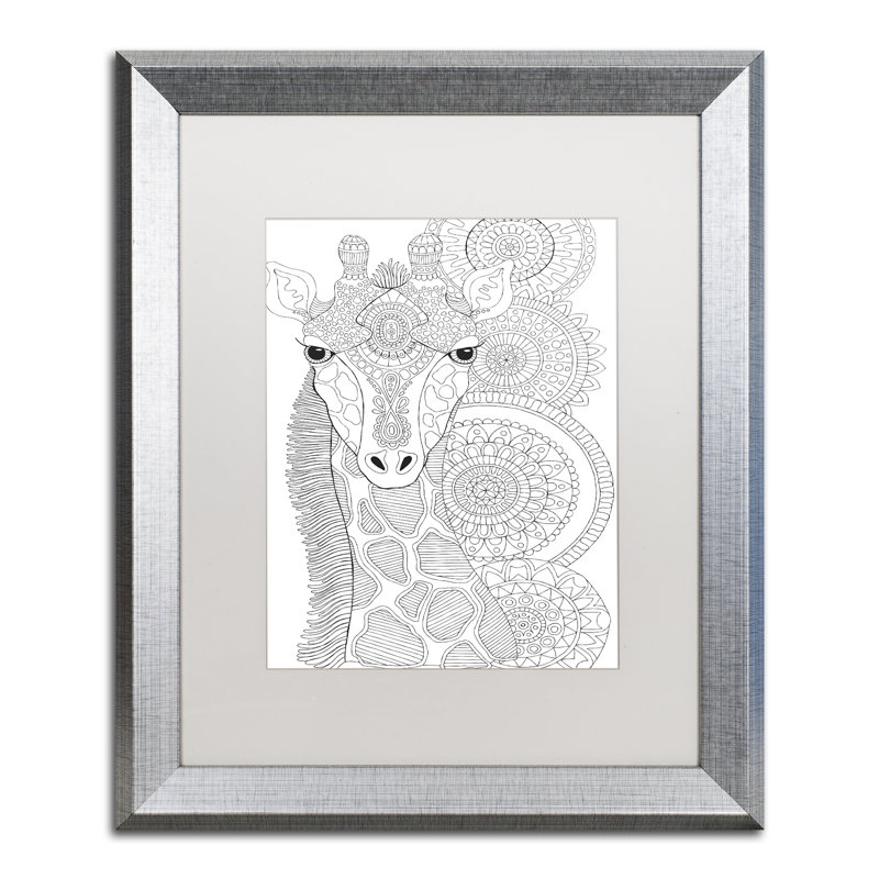 « animaux », impression sur toile encadrée, H 20 po x l 16 po x P 0,5 po, Blanc, Cadre brun