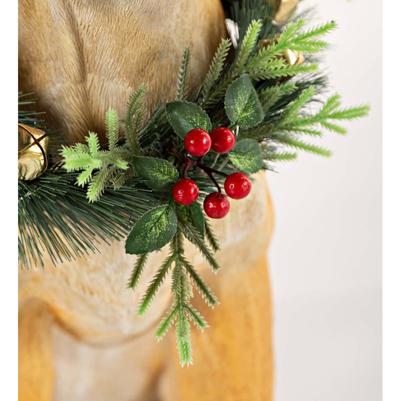 Labrador Figurine with Removable Holiday Wreath