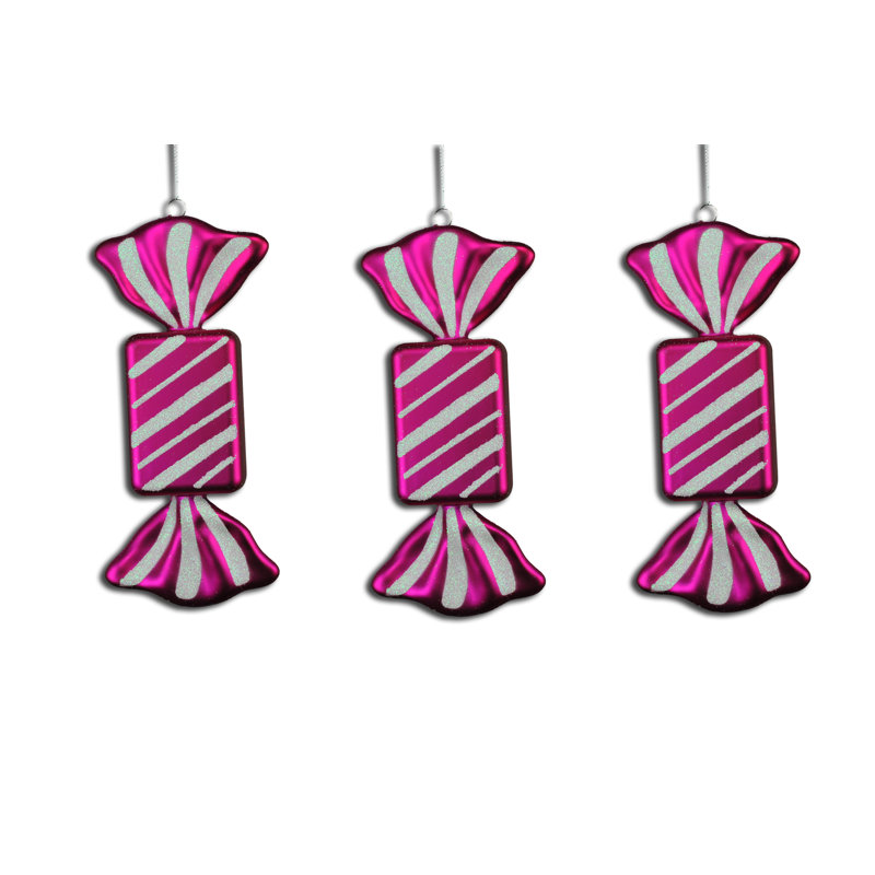 8'' Candy Shatterproof Ball Ornament