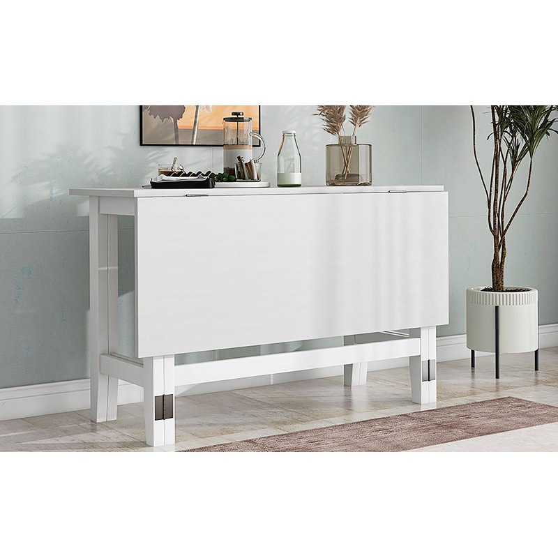 Table de salle à manger extensible Farmhouse, Blanc