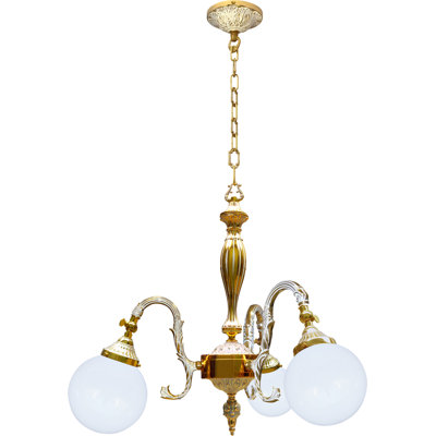 Fortner 3 - Light Candle Style LED Chandelier
