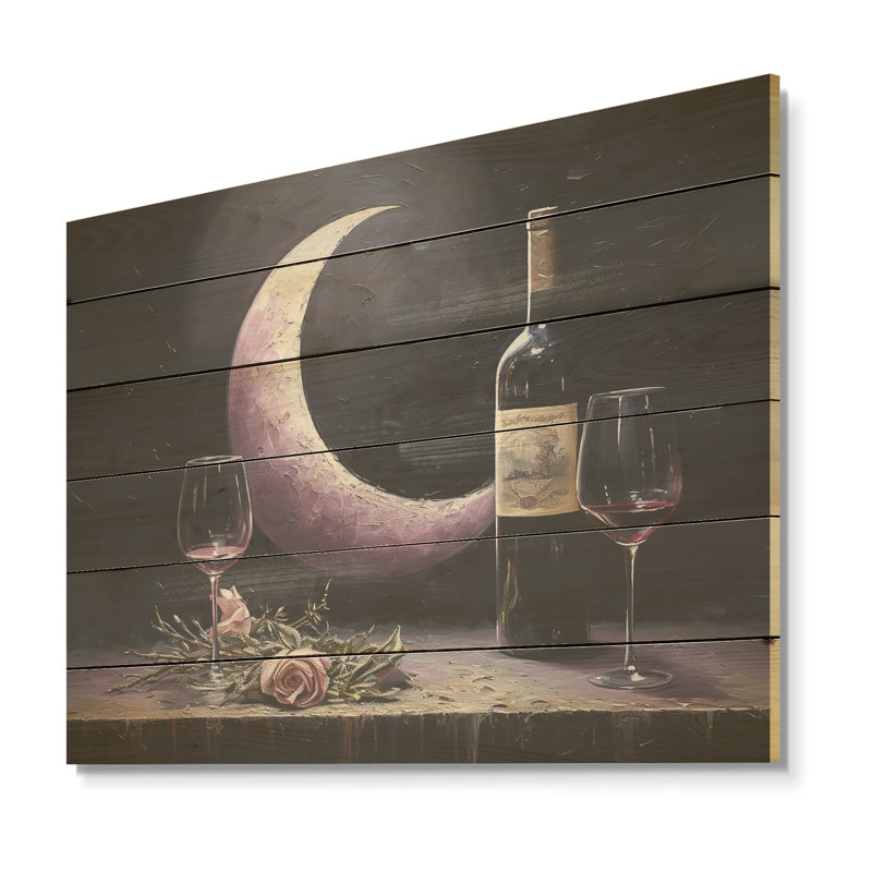 Sommeliers Solitude - panneau de bois sur bois de pin naturel, H 10 po x l 20 po