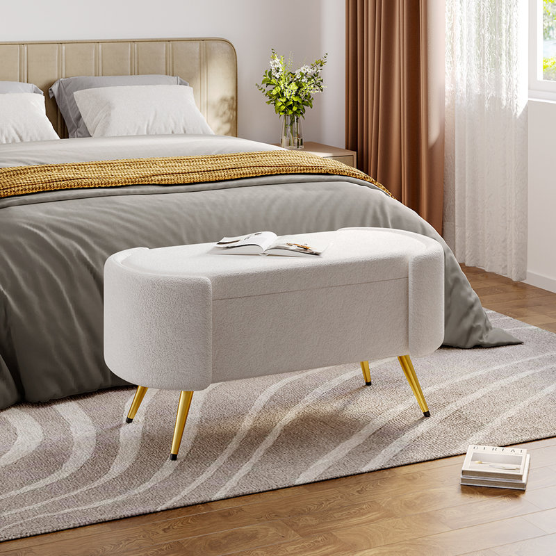 Velvet Upholstered Bench