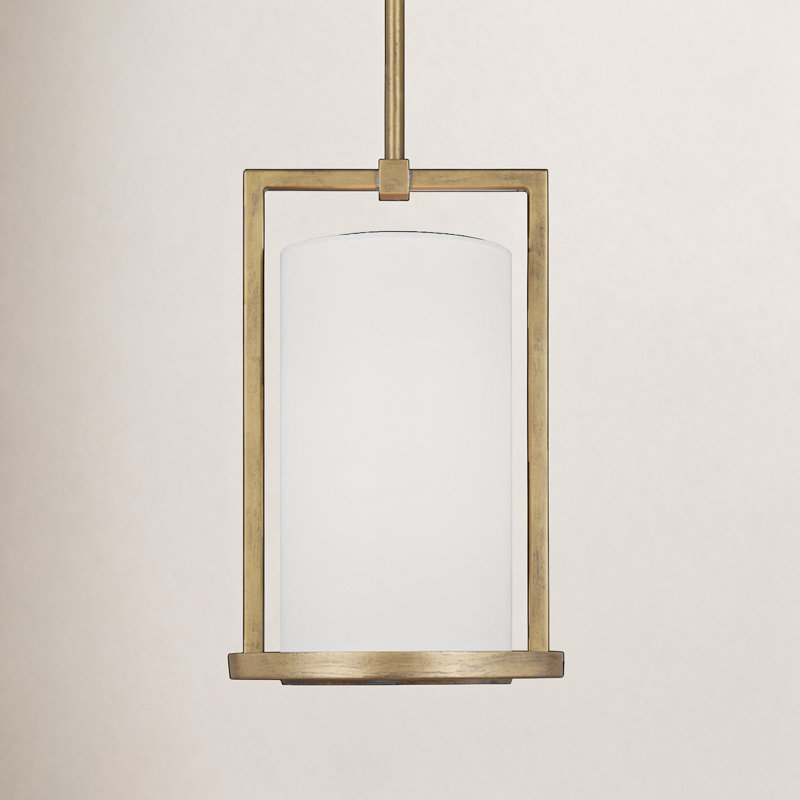 Tuomo 1 - Light Cylinder Pendant, 14.75" H x 9" W x 9" D, Coastal Gild