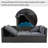 Outdoor Patio Rectangle Daybed With Retractable Canopy,  Wicker Furniture Sectional Seating With Washable Cushions, Backyard, Porch-2066813682
