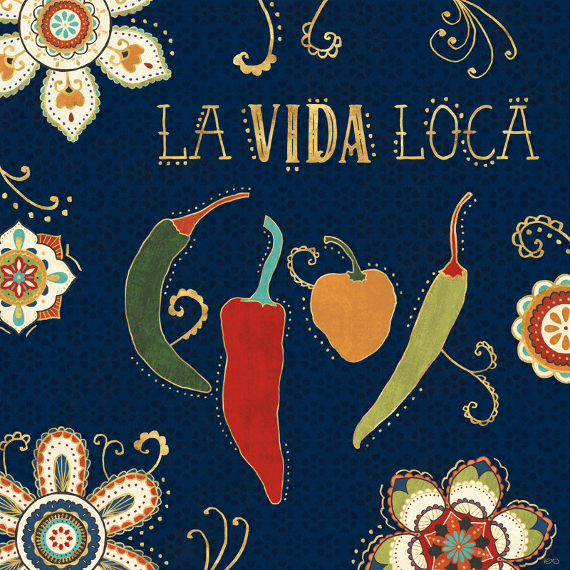 La Vida Loca X, H 20 po x l 20 po, Cadre simple argenté, Oui