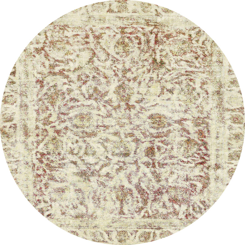 3 - Tapis 587 moderne abstrait, Rond 3 pi
