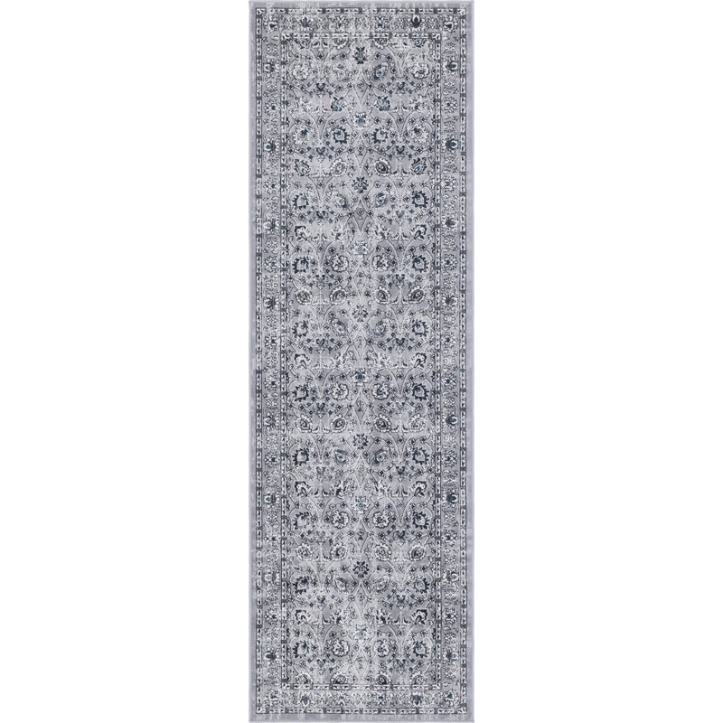 Tapis gris Clevinger, Tapis de couloir 2 pi 7 po x 10 pi