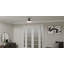 Morganza 1-Light Matte Black Semi-Flush Mount Light