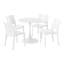 Ensemble repas d'extérieur rond-518682033