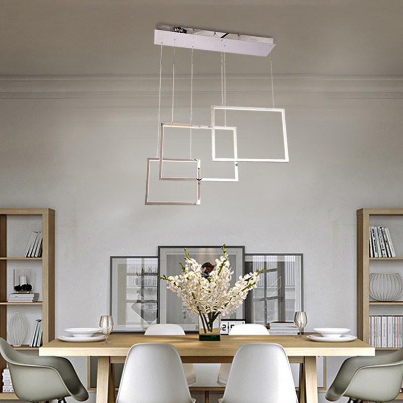 Demello Modern Multi Square LED Pendant