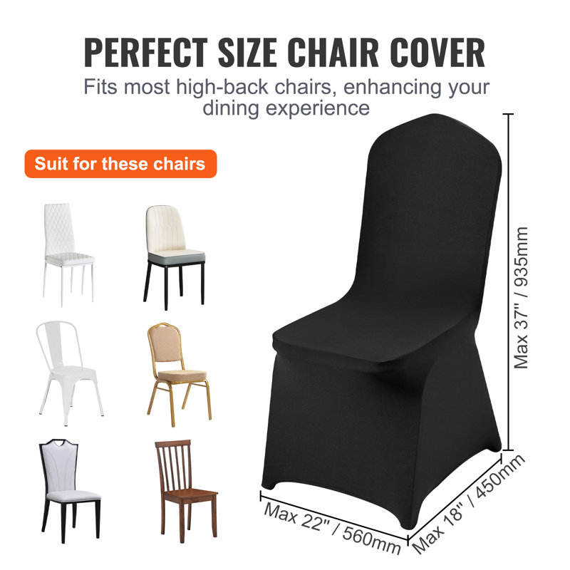 VEVOR Black Chair Covers (Set of 30) - Wayfair Canada