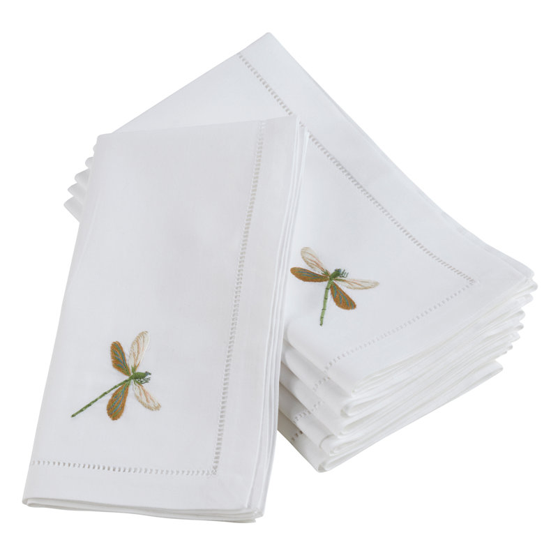 Saunders Cotton Embroidered Square Napkin