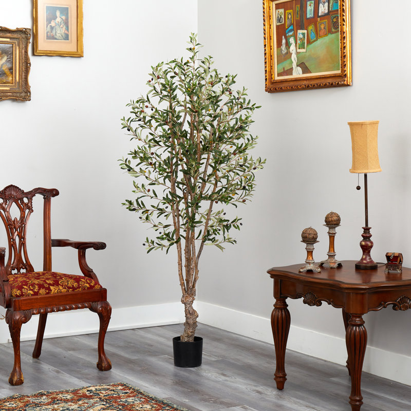 60'' Faux Olive Tree Tree in Pot