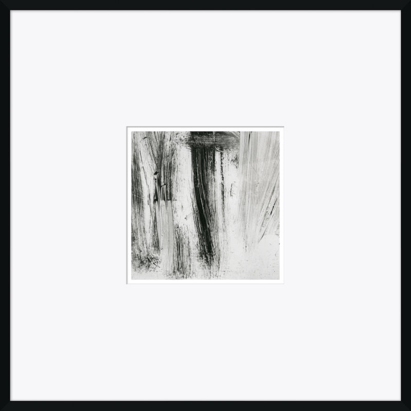 Abstrait Locomotion - Peinture encadrée sur papier, H 33,25 po x l 33,25 po x P 1,38 po
