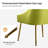 Velvet Upholstered Side Chair  With Gold Legs-1383308750