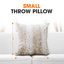 Animal Print Faux Fur Reversible Throw Pillow-2078961800-2078961801
