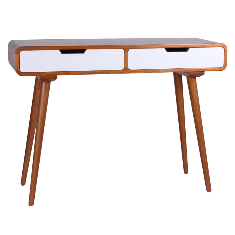 101.85cm Solid Wood Console Table, White