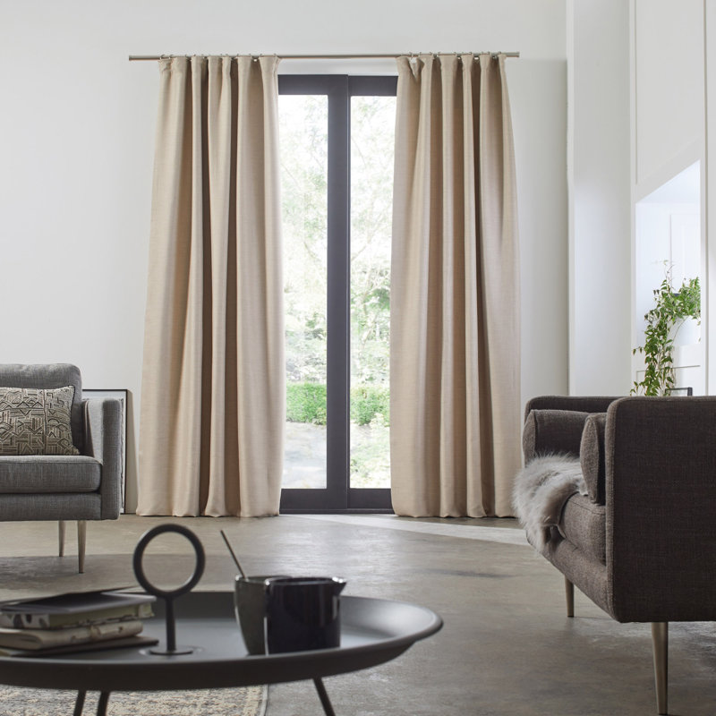 Heater Blackout Single Curtain Panel, Dark Grey, 135 W x 350 D cm