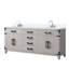 Ensemble de robinet de meuble-lavabo double l 72 po x P 22 po Laurel-82319067-113359004
