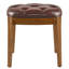 Tabouret élégant en bois rembourré et polyvalent pour meuble-lavabo, salle à manger, bureau et vestibule-101051880