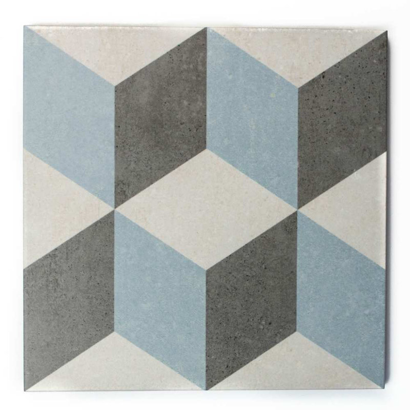 Prism 9" x 9" Patterned Matte Porcelain Wall & Floor Tile