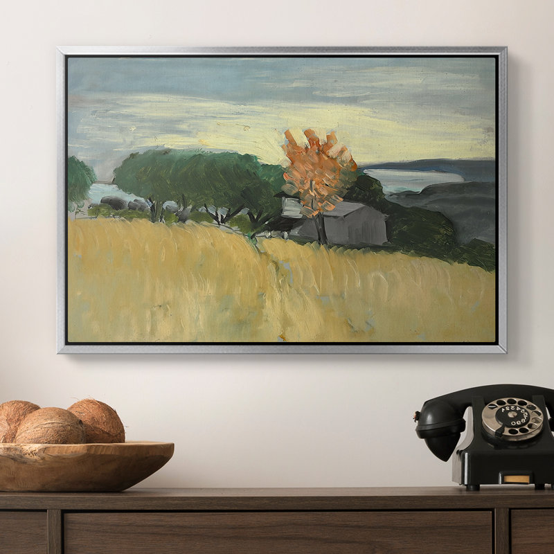 Fields of Wheat in Cagnes, 1800 - Henri Matisse, toile tendue avec châssis, 16 x 24, Argent